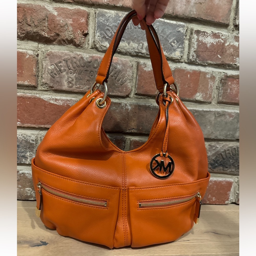 Michael Kors Orange Leather Women's Bag